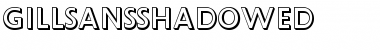 Download GillSansShadowed Roman Font Title Preview
