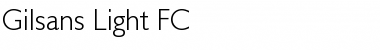 Download Gilsans Light FC Normal Font Title Preview