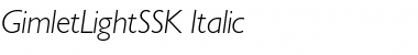 Download GimletLightSSK Italic Font Title Preview