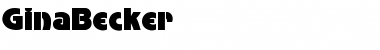 Download GinaBecker Regular Font Title Preview