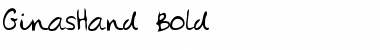 Download GinasHand Bold Font Title Preview