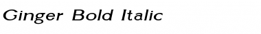 Download Ginger Bold Italic Font Title Preview
