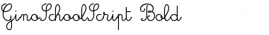 Download GinoSchoolScript Bold Font Title Preview