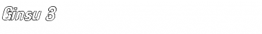 Download Ginsu 3 Italic Font Title Preview