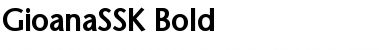 Download GioanaSSK Bold Font