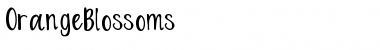 Download OrangeBlossoms Medium Font Title Preview