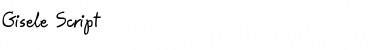 Download Gisele Script Regular Font Title Preview