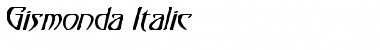 Download Gismonda Italic Italic Font Title Preview