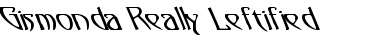 Download Gismonda Really Leftified Regular Font Title Preview