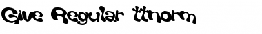 Download Give Regular Font Title Preview