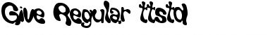 Download Give Regular Font Title Preview