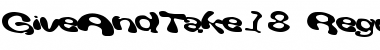 Download GiveAndTake18 Regular Font Title Preview