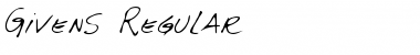 Download Givens Regular Font Title Preview
