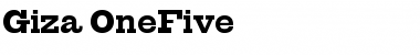 Download Giza Regular Font Title Preview