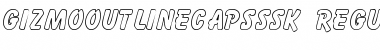 Download GizmoOutlineCapsSSK Regular Font Title Preview