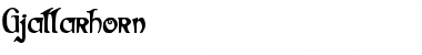 Download Gjallarhorn Regular Font Title Preview