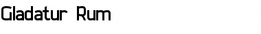 Download Gladatur Rum Regular Font Title Preview