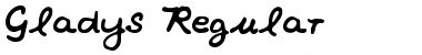 Download Gladys Regular Font Title Preview