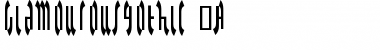 Download Glamourousgothic 2A Font Title Preview