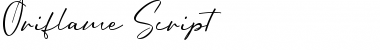 Download Oriflame Script Regular Font Title Preview