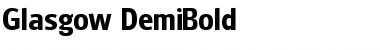 Download Glasgow-DemiBold Regular Font Title Preview