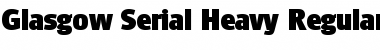 Download Glasgow-Serial-Heavy Regular Font Title Preview