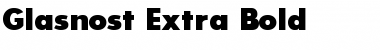 Download Glasnost Extra Bold Font Title Preview