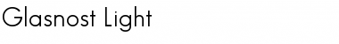 Download Glasnost Light Font Title Preview