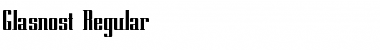 Download Glasnost Regular Font Title Preview