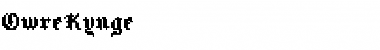 Download OwreKynge Medium Font Title Preview