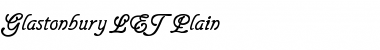 Download Glastonbury LET Plain Font Title Preview
