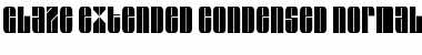 Download Glaze Extended Condensed Normal Font Title Preview