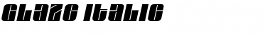 Download Glaze Italic Font Title Preview