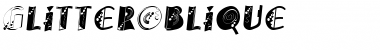 Download GlitterOblique Regular Font Title Preview