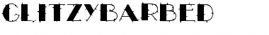Download GLitzyBarbed Regular Font Title Preview