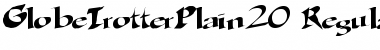 Download GlobeTrotterPlain20 Regular Font Title Preview