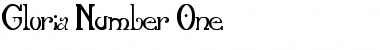 Download Gloria Number One Regular Font Title Preview
