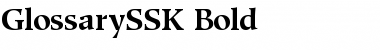 Download GlossarySSK Bold Font Title Preview