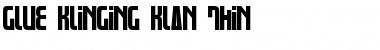 Download Glue Klinging Klan Thin Regular Font Title Preview