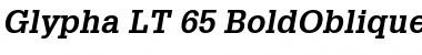 Download Glypha LT Bold Italic Font Title Preview