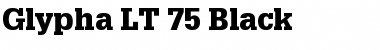 Download Glypha LT Black Regular Font Title Preview