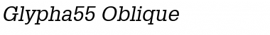 Download Glypha55 RomanItalic Font Title Preview