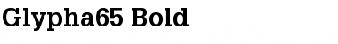 Download Glypha65 Bold Font Title Preview
