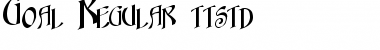Download Goal Regular Font Title Preview