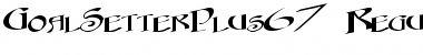 Download GoalSetterPlus67 Regular Font Title Preview