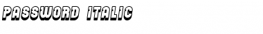 Download Password Italic Font Title Preview