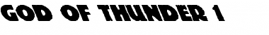 Download God Of Thunder 1 Regular Font Title Preview