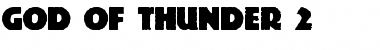Download God Of Thunder 2 Regular Font Title Preview