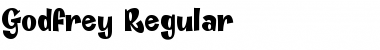 Download Godfrey Regular Font Title Preview