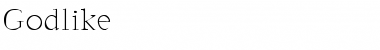 Download Godlike Medium Font Title Preview